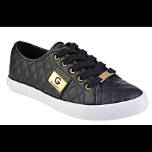 G by Guess Women's Backer Lace-Up Sneakers -  Black - Size 7 - Picture 1 of 4